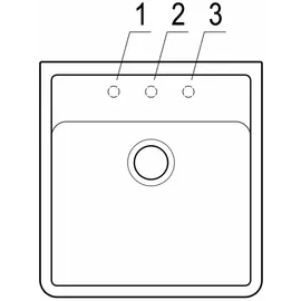 Villeroy & Boch Spülstein Einzelbecken crema + Handbetätigung