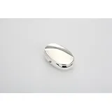 Pillendose 1 Fach oval glatt poliert 6,0 x 3,5 cm Höhe 2,0 cm verchromt Anlaufgeschützt