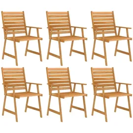 vidaXL Garten-Set Massivholz Akazie 3057846 5-tlg. Tisch 206 x 100 x 74 cm natur