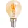 McShine LED Filament Tropfenlampe Retro E14, 1W, 90lm, warmweiß, goldenes Glas