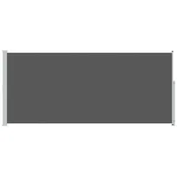 vidaXL Seitenmarkise 100 x 300 cm grau Polyester 1 St.