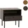 Mendler Nachtschrank HWC-N78 50 x 40 x 50 cm Dunkelbraun