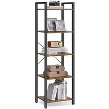 VASAGLE Bücherregal 30 x 40 x 153 cm vintagebraun/tintenschwarz