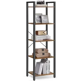 VASAGLE Bücherregal 30 x 40 x 153 cm vintagebraun/tintenschwarz