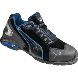 Puma Rio Black Low Gr.46 Veloursleder Aluminiumkappe