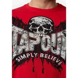 TapouT Herren T-Shirt normale Passform Creston schwarz|rot XL