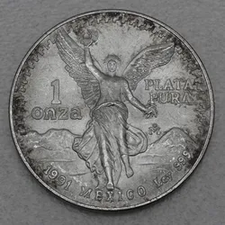 Silbermünze 1oz Libertad 1991 (Mexiko)