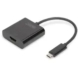 Digitus USB-C zu HDMI Adapter 15 cm Schwarz