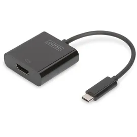 Digitus USB-C zu HDMI Adapter 15 cm Schwarz