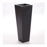 eleganteinrichten Pflanzkübel 38 x 38 x 100 cm Schwarz-matt