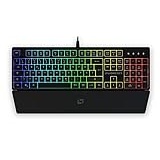 Lioncast® Gaming Tastatur LK100 [RGB, 16.8 Mio Farben] - Gamer Tastatur RGB 75% Prozent - PC Gaming Tastatur beleuchtet schwarz, Tastatur Gaming Low Profile Gamingtastatur (Inkl. Handballenauflage)