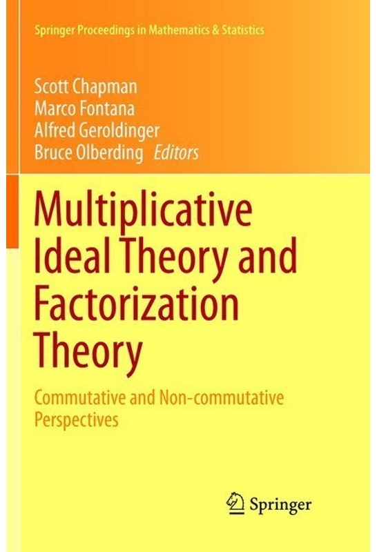 Multiplicative Ideal Theory And Factorization Theory  Kartoniert (TB)