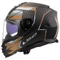 LS2 FF800 Storm II Tracker Integralhelm - Schwarz/Gold/Grau /