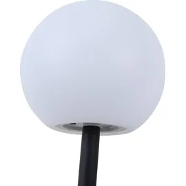 LINDBY LED-Solarlampen Lago, 3er-Set, Kugeln, Erdspieß, weiß