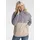 POLARINO Fleecepullover Sweatshirt Colourblocking Beige/Hell Lila 36/38