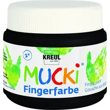 Kreul Mucki Fingerfarbe 150 ml schwarz