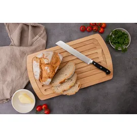 Continenta Brotschneidebrett Holz 1-tlg. 45 x 26 cm Beige