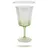 Decoris Weinglas 18cm Kunststoff - Weinkelch mit Rillen Trinkgeschirr Gläser Rotweinglas Weißweinglas Cocktailglas Aperitifglas Trinkglas Transparent Grün