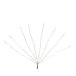 MARELIDA LED Solar Draht Lichtbündel 80cm 10 bunte Stränge Pflanzenbeleuchtung
