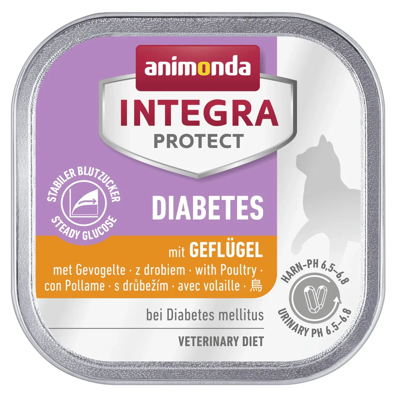 animonda Integra Protect Diabetes 100g Schale Katzennassfutter 16 x 100 Gramm Geflügel