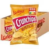 LORENZ | Crunchips Rustics Salted | 12 x 110 g | vegan
