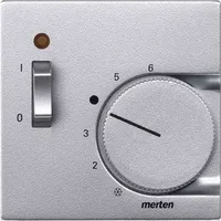 Merten Zentralplatte alu für Raumther.Einsatz 536160