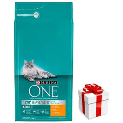Purina One Katze Adult Huhn Futter 7.5kg + Überraschung für die Katze