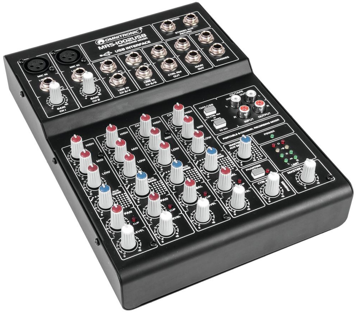 MRS-1002USB Recording-Mixer, Mischpult