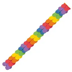 amscan® Papier-Girlande Regenbogen bunt 1 St.