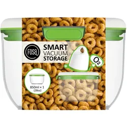 FOSA MADRID BEHÄLTER M 850ML – MC10030 - Smarte Vakuum-Lebensmittelaufbewahrung – Runder Vakuum-Aufbewahrungsbehälter 850ML