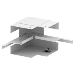 OBO 6277140 Inneneck vereinfacht symmetrisch 90x110x148 Stahl reinweiß RAL 9010 GS-SI90110RW