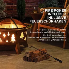 Sunjoy Feuerschale Askja Ø 76 cm Kupfer