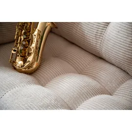 trends by hg Couch Cord 2-Sitzer Beige