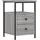vidaXL Nachtschrank Grau 34 x 35,5 x 50 cm Eiche