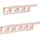 casa pura Wandregal 2er Set Metall 0 x 0 x 0 cm Pink