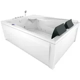 AcquaVapore Whirlpool Eckbadewanne 135 x 180 cm (W12HZ-TH-A-SC)