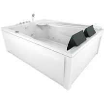 AcquaVapore Whirlpool Eckbadewanne 135 x 180 cm (W12HZ-TH-A-SC)