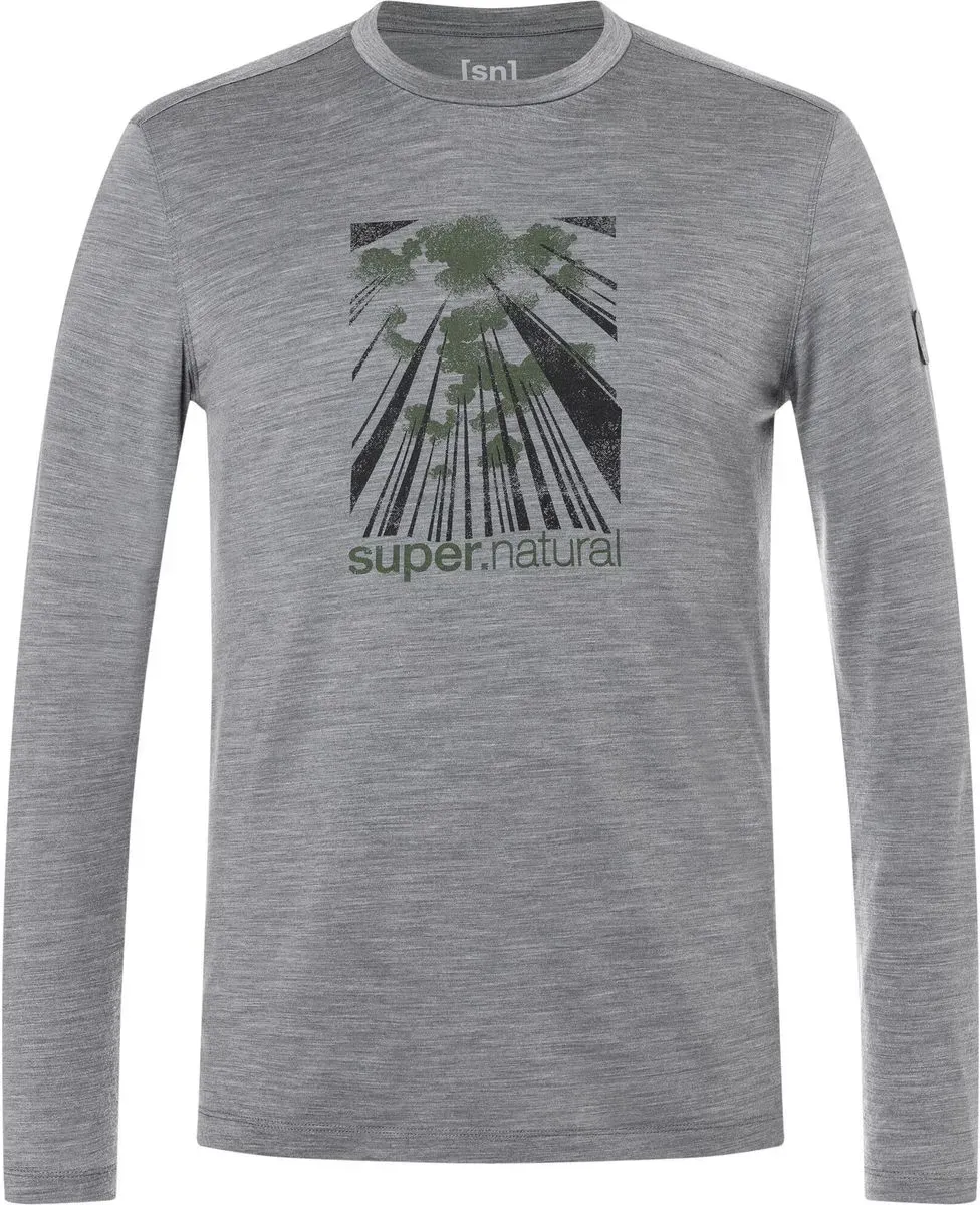 Super.Natural M Point OF View BIO J LS cashmere grey melange/various (35G) M