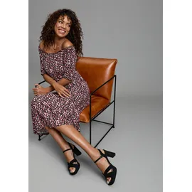 Bruno Banani Maxikleid Geblümt Schwarz 44