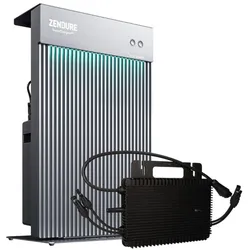 Zendure Balkonkraftwerk Speicher AiO 2,4 kWh + Mikrowechselrichter 800W