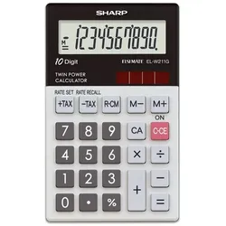 Sharp Taschenrechner Glastopdesign 10-Stellen, große Anzeige