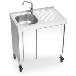 Tragbares automatisches Waschbecken mit kaltem Wasser 800x500x865 mm