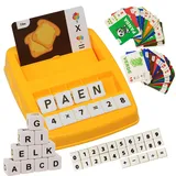 Goorder Buchstaben Lernen Spiele Italienisch für Kinder ab 3 Jahre Montessori Spielzeug Lernspielzeugvon 4 5 6 7 8 Jahren Scrabble Einschulung Geschenk Mädchen Jungen