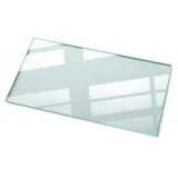 Tulup Tischplatte Transparent, Glas, Quadratisch, 120x0.4x60 cm Esszimmer, Tische, Esstische, Tischsysteme, Tischplatte