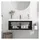 vidaXL Waschbeckenunterschrank 79 x 31 x 38 cm Schwarz