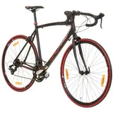 Galano 700C 28 Zoll Rennrad Vuelta Sti 4 Rahmengrößen 2 Farben, Rahmengrösse:59 cm Farbe:schwarz/rot