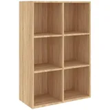 vidaXL Bücherregal/Sideboard Sonoma-Eiche 66x30x98 cm Holzwerkstoff