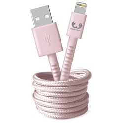 Fresh ́n Rebel USB – Lightning-Kabel „Fabriq“, 2m Smartphone-Kabel, Lightning, USB Typ A, (200 cm) rosa