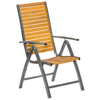 Merxx Santorin Klappsessel 55 x 59 x 109 cm grau 1 St.