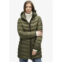 Superdry Fuji Mid Padded Jacke - Dusty Olive Green